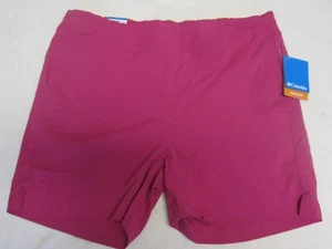 COLUMBIA NEW Womens Quick Dry Adventure Athletic FIt Pink Shorts Size XL NWT - Picture 1 of 6