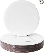 25 pz Base Torta Torta Rotonda Pizza Cerchio Base Tavola Bianco 10' Cerchio Rivestito