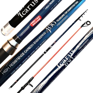 Canna Pesca Surfcasting Carbonio 4m 150g Lancio Spiaggia Orata Mare Surf - Foto 1 di 7