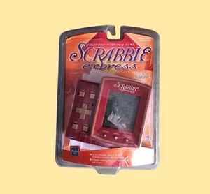 Vintage Hasbro Scrabble Express Handheld Game + Milton Bradley Hangman Handheld - Picture 1 of 5