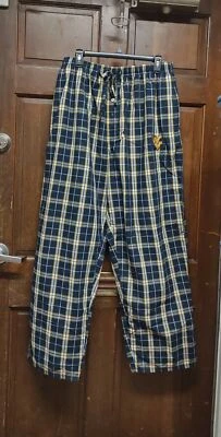 Bottom Drawers West Virginia Mountaineers WVU Plaid Pajama Lounge Pants Men's XL - Image 1 of 4