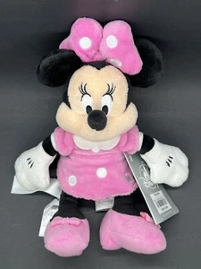 ✅ Disney Store Minnie Mouse Plüschpuppe Sitzsack 9 Zoll rosa mit Tupfen - Bild 1 von 11