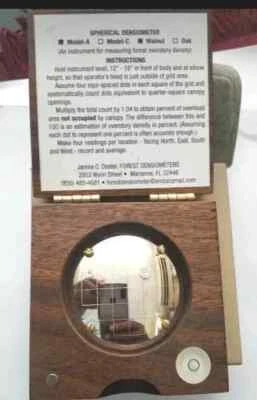 Vintage Forestry Suppliers Spherical Crown Densiometer Natural Wood  - Image 1 of 4