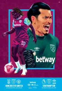West Ham v Southampton PROGRAMA + HOJA EQUIPO 19/4/2025 19 25 de abril - Imagen 1 de 1