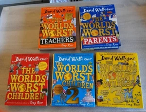 David Walliams books as new. Worst children 1-3, worst parents, worst teachers - Picture 1 of 5
