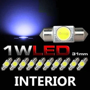 Blue 10 T10 LED 31mm Festoon 3021 3022 Interior Dome Map Light Bulb Lamp DE3175 - Picture 1 of 2