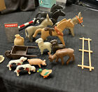 Playmobil Lot Of 12 Farm Animals. Horses Donkeys, ?Dogs And More