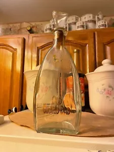Vintage Old Grand Dad Whiskey Bottle Decanter Triangle Shape Bottle Is Empty - Picture 1 of 2