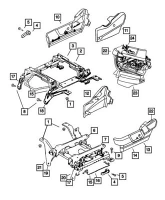 Genuine Mopar 2006-2008 Dodge Ram 1500 Safety Seat Belt Trim Panel 1CM48BD5AB - Image 1 of 4