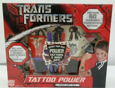 Transformers Tattoo Power Body Art Set Washable Tattoos  TY - Image 1 of 4