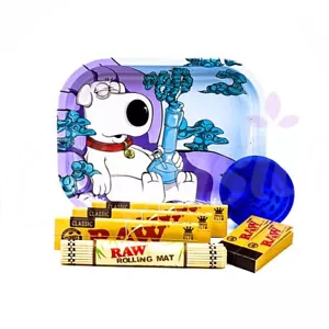 Faded Guy Small Medium Premium Rolling Tray Metal Gift Set RAW - Picture 1 of 1