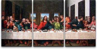 16"x24" Andrea Solari Wall Art conjunto de 3 estampas em tela - a Última Ceia  - Imagem 1 de 4