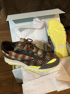 $1400 EXCLUSIVE RARE CALFSKIN LEATHER MADE IN ITALY LANVIN NEW SNEAKERS MEN 9 - Picture 1 of 12