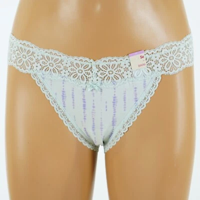 SO INTIMATES Junior's Size 15-17 X-LARGE Tie Dye GREEN BIKINI PANTIES #SO75-001 - Image 1 of 4