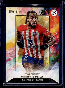 TOPPS INCEPTION 2023-2024 MEMPHIS DEPAY ATLÉTICO MADRID CALIDAD ESTRELLA - Imagen 1 de 2