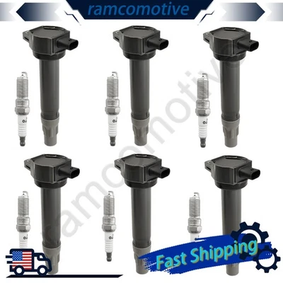 6x Bobina de encendido y bujía de iridio para Chrysler 300 Sebring 2006-2010 2,7 L Foto 1 de 4