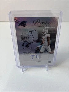 2024 Prestige Xtra Points Premium Signatures Ja'Tavion Sanders RC Auto Panthers - Picture 1 of 3