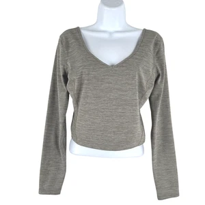 Lululemon Align Long Sleeve Shirt Crop Top Size 6 Green Yoga TP-3218 - Picture 1 of 5