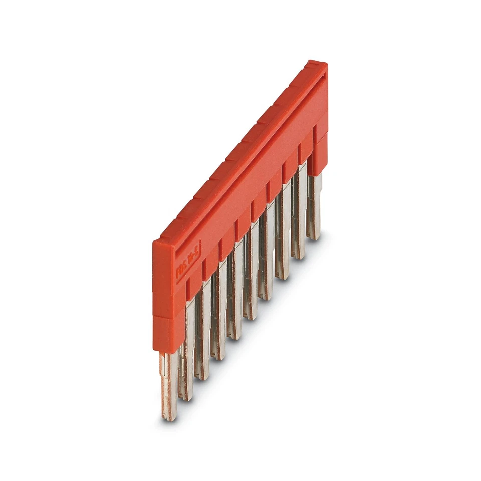 Phoenix contact 3030213 FBS 10-5 plug-in bridge red 5.2/23 mm 10 positions new - Image 1 of 1