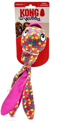 Juguete para perro KONG Wubba Finz grande rosa chirriante tirar y buscar 14" Foto 1 de 4
