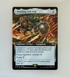 MTG: Wrecking Ball Arm (Extended Art) Commander: Final Fantasy Reg NM - Picture 1 of 3