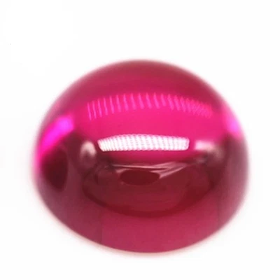 Round Flat Back AAA Synthetic Ruby Lab Created  Loose Gemstone Assorted Jewelry - Image 1 of 4