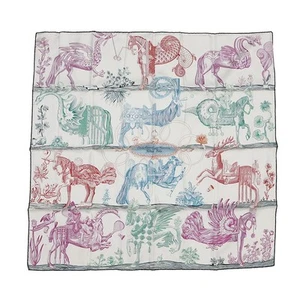 HERMES Double Face Carre 90 Della Cavalleria Favolosa Silk Scarf Tags Box Unused - Picture 1 of 8