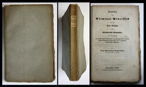 1841 Quellen Criminal Processes Civil Gerichten Königreich Hannover Rieper - Bild 1 von 1