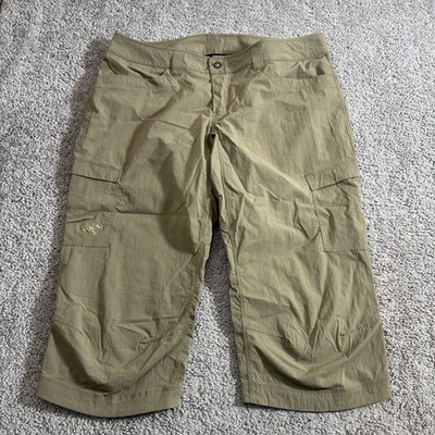 Arc’Teryx Army Green Stretch Nylon Hiking Women’s Capris Size 12 - Image 1 of 4