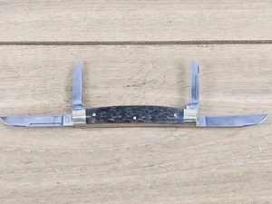 Fife Cut Co Pocket Knife Blue Bone 4 Blade Congress Germany - Picture 1 of 12