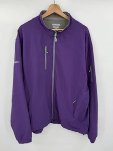 Peter Millar Men’s 2XL Full Zip Purple Spandex Stretch Element 4 Wind Jacket - Picture 1 of 8