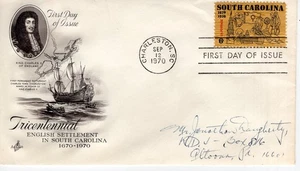 TRICENTENNIAL OF ENGLISH SETTLEMENT IN SOUTH CAROLINA  - 1670-1970 - DC2491 - Picture 1 of 1