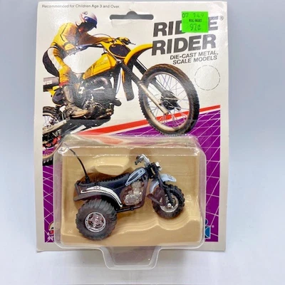 Raro 1986 cardado ZEE Toys Ridge Rider Honda policía ATV de 3 ruedas ATC Foto 1 de 4