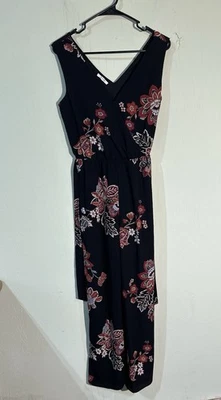 Maurices Mono Mameluco Largo Sin Mangas Estampado Floral Cuello en V Mujer Talla XS Foto 1 de 2
