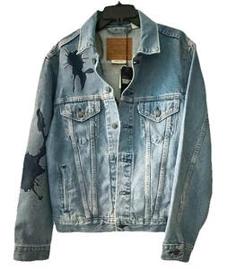 Chaqueta de Camionero Ink Blot Vintage Fit Levi’s Nueva con Etiquetas Para Hombre Mediana ¡Envío Gratis! - Imagen 1 de 11