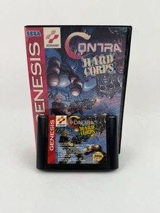 Contra: Hard Corps (Sega Genesis, 1994) Sin manual, estuche y carro de juego solo probado - Imagen 1 de 24