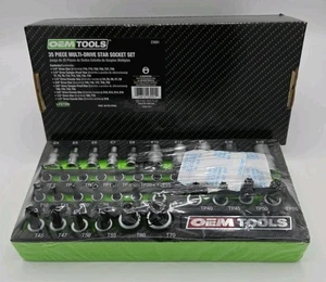 OEMTOOLS 23991 35 Piece Multi-Drive Star Socket Set   NEW - Picture 1 of 2