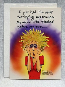 Vtg. In Your Face "I Just Had The Most Terrifying..." Humorous Greeting Card - Picture 1 of 3