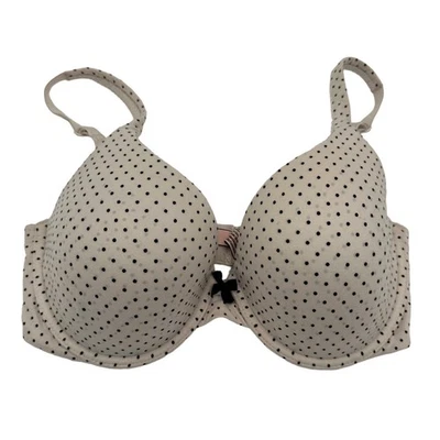 Victoria’s Secret Body By Victoria Polka Dot Lined Perfect Coverage Bra 32DD - Image 1 of 4