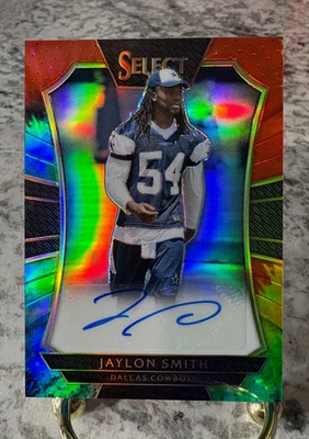 2016 Panini Select JAYLON SMITH Tie-Dye Autograph Dallas Cowboys Auto Rookie /25 - Image 1 of 2