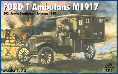 Ford T ambulans M1917 - RPM 72101 skala 1/72 - Immagine 1 di 2