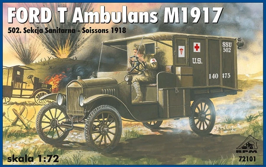 Ford T ambulans M1917 - RPM 72101 skala 1/72 - Immagine 1 di 2