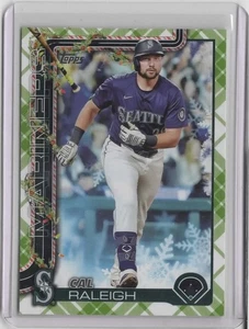 2025 Topps Holiday Green Plaid #H54 Cal Raleigh	 - Bild 1 von 2