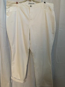 Faded Glory Skinny Roll Cuff Ankle Jean White 26 - Picture 1 of 8