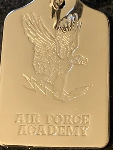 Air Force Academy Silver Toned Metal Keyring Keychain - Bild 1 von 6