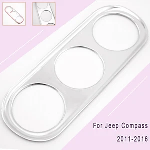Air Condition Switch Button Chrome Cover Trim Frame For Jeep Compass 2011-2016 - Foto 1 di 5