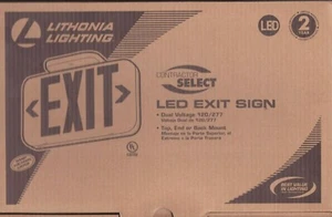 NEW: (1) LED EXIT SIGN (Lithonia Lighting) ~Contractor Select~ - Bild 1 von 3
