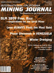 ICMJ Prospecting and Mining Journal Magazine 2001 Issues with free Shipping - Picture 1 of 4