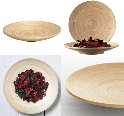 IKEA HULTET Decoration Dish, Fruit Bowl Bamboo, 30 cm / 12" NEW - Image 1 of 4