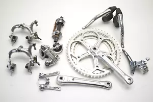 SHIMANO 600EX ARABESQUE BICYCLE TRIPLE CRANKS DERAILLEURS BRAKES SHIFTS FC-6200 - Picture 1 of 24